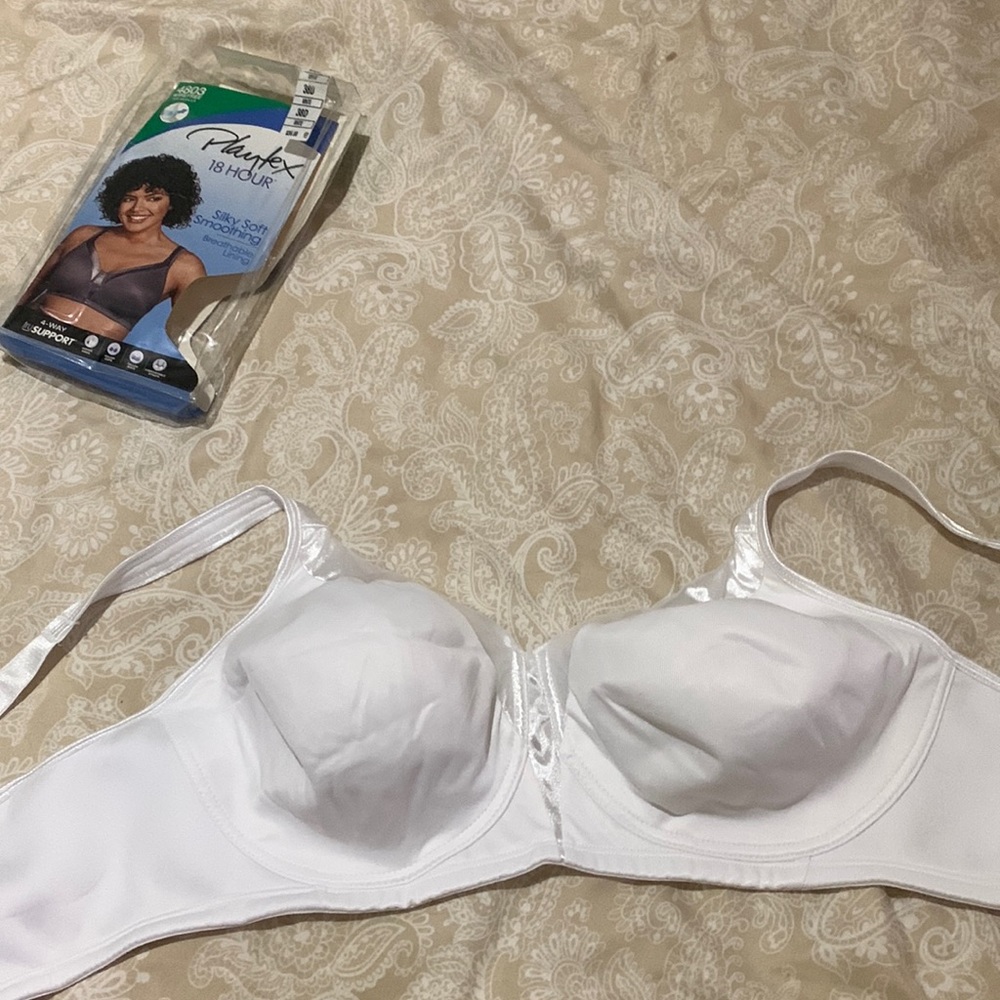 White Plantex Bra